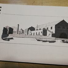 My project for course: Urban Architectural Sketching with Ink. Projekt z dziedziny Tradycyjna ilustracja, Sketching,  Rysunek,  Rysunek architektoniczny i  Rysunek atramentem użytkownika gérard cheirézy - 01.12.2023