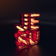 Mi proyecto del curso: Lettering 3D: modelado y texturizado con Cinema 4D. Un projet de Motion design, 3D, Postproduction photographique, Modélisation 3D , et Lettering 3D de Jeshua Quimí - 02.12.2023