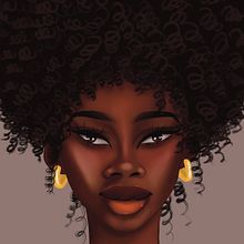 My project for course: Digital Painting and Portraiture for Black Skin. Un proyecto de Dibujo, Ilustración digital, Dibujo digital y Pintura digital de Venice Kelly - 02.12.2023