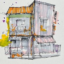 Mi proyecto del curso: Dibujo arquitectónico expresivo con marcadores de colores . % Cesar Trejo tarafından hazırlanan Eskiz çizimi, Çizim, Mimari İllüstras, on, Eskiz defteri, Mürekkep İllüstras, Ve onu projesi - 04.04.2023
