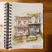 My project for course: Expressive Architectural Sketching with Colored Markers. Sketching, Drawing, Architectural Illustration, Sketchbook & Ink Illustration project by brandon_jacobs - 12.02.2023