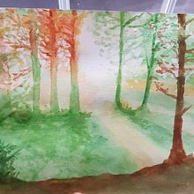 My project for course: Dreamy Watercolor Landscapes: Paint with Light. Un progetto di Pittura e Pittura ad acquerello di Joe Sargent - 03.12.2023