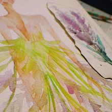Meu projeto do curso: Técnicas modernas de aquarela. Traditional illustration, Fine Arts, Painting, and Watercolor Painting project by mastrandeag - 03.19.2023