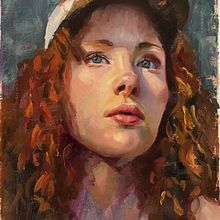 My project for course: Contemporary Oil Portraiture. Traditional illustration, Fine Arts, Painting, and Oil Painting project by zoeybaloey - 12.02.2023