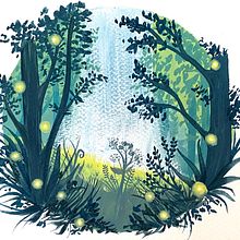 Mon projet du cours : Peinture de paysages enchantés à la gouache. Projekt z dziedziny Trad, c, jna ilustracja,  Malarstwo i Malowanie gwaszami użytkownika Mathilde Bertrand - 05.12.2023