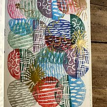 Mon projet du cours : Illustrations avec des tampons faits main. Un progetto di Illustrazione tradizionale, Pattern design, Stampa, Sketchbook e Incisione di monique.dumont13 - 05.12.2023