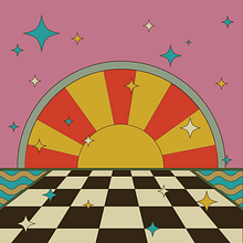 Ilustración vectorial funky . % Andrea Eichenberger tarafından hazırlanan Vektör İllüstras, onu, Ve Tasarım projesi - 12.05.2023