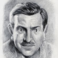 Walt Disney caricature. Un progetto di Illustrazione tradizionale, Disegno a matita, Disegno e Disegno di ritratti di Lior Shkedi - 03.02.2014