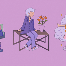 Meu projeto do curso: Design de personagens com anatomia estilizada. Un progetto di Illustrazione tradizionale, Character design, Disegno e Disegno anatomico di anniemrt - 05.12.2023
