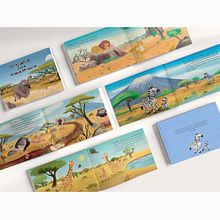 Proyecto final, libro ilustrado infantil " Los animales de la sabana Africana". Children's Illustration project by Ane Maiz - 05.09.2021