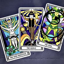 Mein Abschlussprojekt für den Kurs: Illustration für das Tarot: Kreieren Sie Ihren eigenen Stil. Projekt z dziedziny  R, sunek, Ilustracja c, frowa,  R i sunek atramentem użytkownika marion_bobst - 06.12.2023