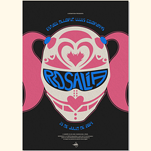 Mi proyecto del curso: Rosalía en el Estadio Lluís Companys de Barcelona. Un progetto di Design, Graphic design, Tipografia, Lettering, Illustrazione vettoriale, Creatività, Design di poster  e Design digitale di olivaandres38 - 06.12.2023