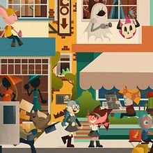 Mi proyecto del curso: Diseño de universos y técnicas de composición para ilustración. Un proyecto de Ilustración tradicional, Diseño de personajes, Dibujo, Ilustración digital e Ilustración infantil de marymad - 07.12.2023