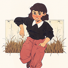 Among the fields. Een project van Digitale illustratie van Clar Limbaro - 07.08.2022