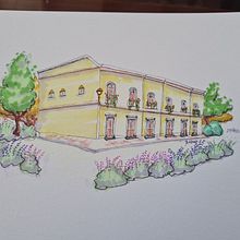 Mi proyecto del curso: Dibujo arquitectónico expresivo con marcadores de colores. Sketching, Drawing, Architectural Illustration, Sketchbook & Ink Illustration project by Marlene Gonzalez Barraza - 12.08.2023