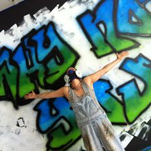 "Why Not You" Front Entry Mural for Koru Workspace in Seattle, WA. Interior Design project by Revel Wolf - 12.09.2023