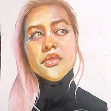 My project from Watercolor portrait from a photo with Sol Barrios . Un progetto di Disegno di ritratti, Pittura e Pittura ad acquerello di Nidia Mercado - 09.12.2023