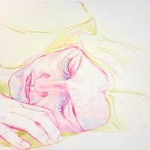 Mój projekt z kursu: Rysowanie ekspresyjnych portretów kredkami . Drawing, Portrait Drawing, Sketchbook, and Colored Pencil Drawing project by Agnieszka Górka - 12.09.2023