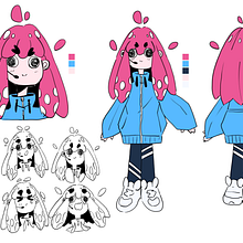 Character design Pin. Un proyecto de Diseño de personajes, Manga, Ilustración tradicional y Cómic de Isaac Vega Hidalgo - 09.12.2023