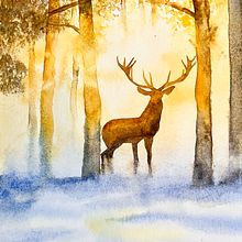 My project for course: Dreamy Watercolor Landscapes: Paint with Light. Un progetto di Pittura e Pittura ad acquerello di Nolwenn - 11.12.2023