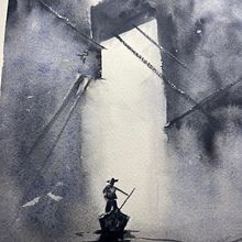 My project for course: Expressive Watercolor Painting: Create Compelling Illustrations. Fine Arts, Painting, and Watercolor Painting project by edwardr872 - 12.11.2023