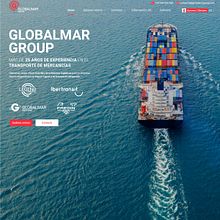 Maqueta web Globalmar. Digital Design, Web Design, Web Development, UX / UI, and Programming project by Víctor Garrido - 12.12.2023