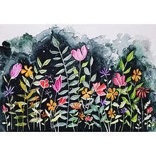 Mein Abschlussprojekt für den Kurs: Negative Aquarelltechniken zur botanischen Illustration Ein Projekt aus dem Bereich Traditionelle Illustration, Aquarellmalerei und Botanische Illustration von Karina Schröder - 11.12.2023