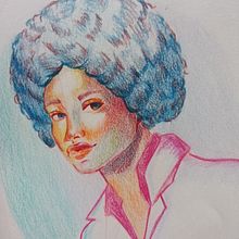 Mi proyecto del curso: Dibujo de retratos llamativos con lápices de colores. Un proyecto de Dibujo, Dibujo de Retrato, Sketchbook y Dibujo con lápices de colores de Teresa Beato - 13.12.2023