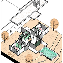 Recreating Casa Duo Digital Illustration by Fer Neyra. Un projet de Architecture, Pa, sagisme, Illustration numérique, Architecture numérique et Illustration architecturale de Rhoda - 13.12.2023