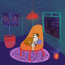 Mi proyecto del curso: Composición creativa para ilustración con Procreate. Traditional illustration, Creativit, Digital Illustration, and Digital Drawing project by Evelin Micaela Herrera - 12.12.2023