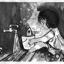 Mon projet du cours : Illustration d’inspiration japonaise à l’encre de Chine. Ilustração tradicional, Desenho e Ilustração com tinta projeto de Johanne Kirouac - 13.12.2023