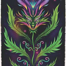 kwiat jesienny. Digital Illustration project by Maja Różycka - 12.14.2023