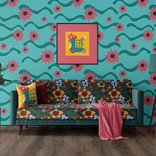 My project for course: Pattern design for homeware products "Reminescence of Summer" collection. Un proyecto de Diseño gráfico, Diseño de producto, Pattern Design e Ilustración digital de anzotika - 14.12.2023