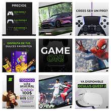 Mi proyecto del curso: Diseño gráfico para principiantes (Zona de video juegos) . % Gustavo Andrés tarafından hazırlanan Tasarım, Markalaşma ve Kimlik, Grafik Tasarım, Tipografi, Logo Tasarımı, Ve Tipografi Tasarımı projesi - 12.14.2023