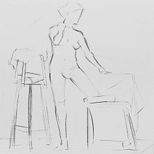 Figure drawing at uni - Dibujo de figura humana en la uni. Figure Drawing, and Drawing project by Paula Jiménez - 11.17.2023