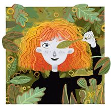 Three ginger girls in different style. Un progetto di Illustrazione digitale e Illustrazione infantile di chrobouk - 17.12.2023