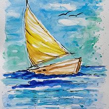 Seascapes paintings. Projekt z dziedziny  Sztuki piękne,  Malarstwo, Ilustracja naturalist, czna i Craft użytkownika Juliana Buglia - 18.12.2023