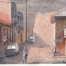 My project for course: Watercolor Fundamentals: Light and Color. Painting, Watercolor Painting, and Architectural Illustration project by barrylsky - 12.18.2023