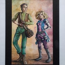 Meu projeto do curso: Concept art para design de personagens e worldbuilding. Un proyecto de Ilustración tradicional, Diseño de personajes, Ilustración digital, Concept Art, Dibujo digital y Pintura digital de Helen Santos - 18.12.2023