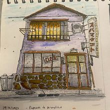  Dibujo arquitectónico expresivo con marcadores de colores. Projekt z dziedziny Sketching,  R, sunek,  R, sunek architektoniczn, Sketchbook,  R i sunek atramentem użytkownika Jesús Alexei Pérez Estrada - 18.12.2023