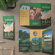 DISEÑO DE TRÍPTICO - Viaje a Bali con El Corte Inglés. Design, Advertising, and Graphic Design project by Iker Serrano Fernández - 12.19.2023