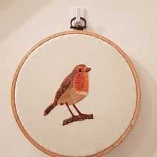 Emillie Ferris's Robin. Un proyecto de Ilustración tradicional, Bordado y Diseño textil de grimbardthewise - 20.12.2023