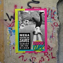 Proyecto diseño de cartelería para promocionar evento de skate. Un projet de Design  , et Conception d'affiches de Micaela Castillo Legarreta - 20.12.2023