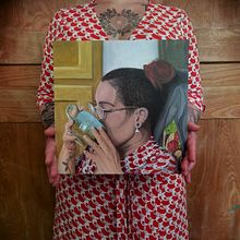 My project for course:  Realistic Oil Portraiture: Conveying Detail and Expression. Artes plásticas, Pintura, e Pintura a óleo projeto de Marko Skorka - 20.12.2023