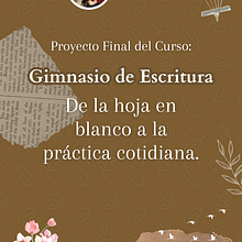 Mi proyecto del curso: Gimnasio de escritura: de la hoja en blanco a la práctica cotidiana. Writing, Creativit, Stor, telling, Narrative, and Creative Writing project by macaolilo - 12.20.2023