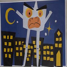 My project for course: Illustrated Characters with Paper. Ilustração tradicional, Design de personagens, Colagem, Papercraft, Ilustração infantil, e Criatividade para crianças projeto de Johana Ramirez - 21.12.2023