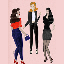 Meu projeto do curso: Criação de retratos estilizados com seu próprio estilo. Un progetto di Illustrazione digitale di Tati Pinup - 21.12.2023