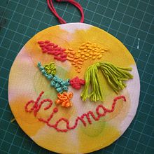 Mon projet du cours : Techniques élémentaires de broderie et d’aquarelle. Projekt z dziedziny  Malarstwo, Malowanie akwarelą,  Haft, Wzornictwo tekst i liów użytkownika Agathe Bonnechere - 21.12.2023