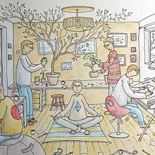 Mon projet du cours : Sketching créatif : remplissez vos illustrations de vie et de détails. Traditional illustration, Sketching, Pencil Drawing, Drawing, Watercolor Painting, Sketchbook & Ink Illustration project by Stéphane Colombain - 12.22.2023
