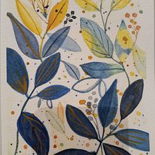 Mon projet du cours : Aquarelle florale créative : renouez avec la nature. Un proyecto de Ilustración tradicional, Pintura, Pintura a la acuarela e Ilustración botánica de Mila Ochea - 22.12.2023